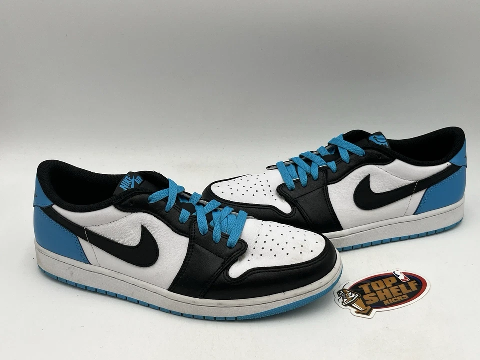 Nike Air Jordan Retro 1 Low OG Unc 2022 Talla 11 Auténtico Azul Usado Entrenador Foto 1 de 4