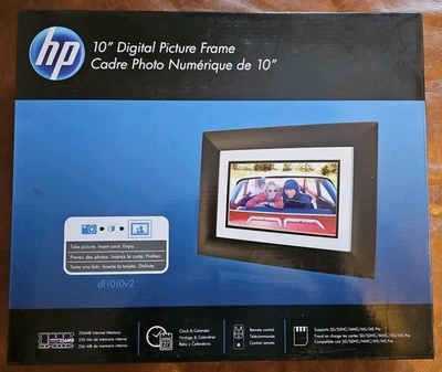 HP 10.1” Digital Picture Photo  Frame Brown DF1010p1  10.1 in Holds 1250 Images - Image 1 of 2