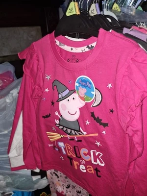 Peppa Pig Girls Pyjamas 4-5 Or 5-6 Or 6-7 Years New with Tags - image 1 of 3