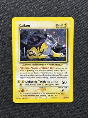 Raikou 13/64 Neo Revelation Holo Rare Pokemon Card - Image 1 of 2