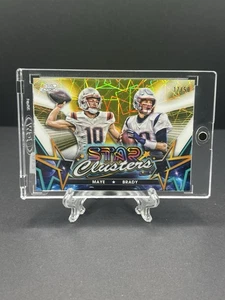 2024 Topps Chrome Cosmic TOM BRADY/DRAKE MAYE Star Clusters GOLD /50 - Rookie RC - Picture 1 of 2