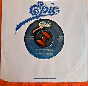 Northern soul Luther Vandross Never too much EX condition - Picture 1 of 2
