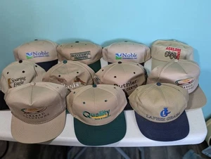 Modern Lot of 11 Embroidered Adjustable Advertising Hats - Picture 1 of 24