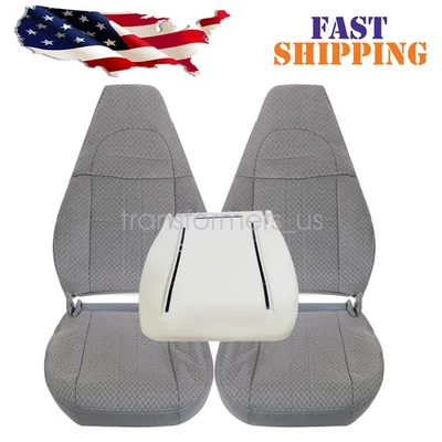 Cubierta de asiento de tela para conductor y pasajero camioneta de trabajo Chevy Express 1500 2500 2003-14 Foto 1 de 4