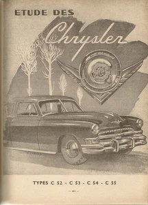 KFZ TECHNISCHE ZEITSCHRIFT 84 RTA 1953 CHRYSLER C52 C53 C54 C55 SOMUA JL15 JL17 - Bild 1 von 1