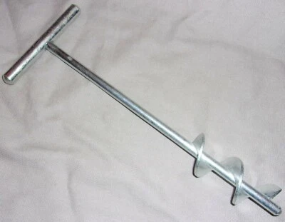 NEW 1.25x10" (1.5" hole) SOIL/DIRT AUGER/BORER by hand or drill HOLE DIGGING BIT - Image 1 of 2