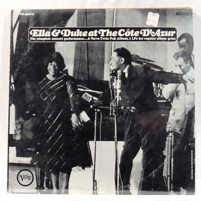 ELLA FITZGERALD DUKE ELLINGTON At The Côte D'Azur 1972 US Reissue 2 x LP SEALED - Image 1 of 2