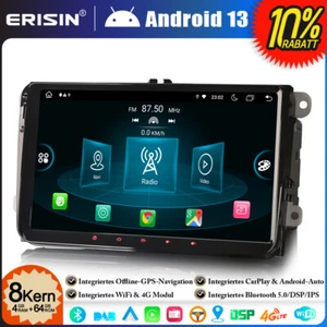9" DAB+ OPS Android 14 GPS Autoradio für VW Passat B6 Golf V VI 5 6 Polo Tiguan - Bild 1 von 24