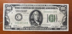 1928 A $100 U.S. Federal Reserve Note Fr. 2151-C (Phila) Circulated - Picture 1 of 2