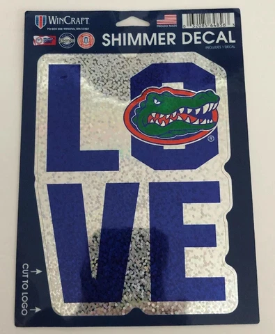 UF Florida Gators LOVE 3.25" Premium Die Cut Vinyl Decal for Car Truck Cooler Cover