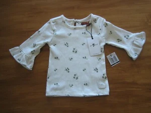 7 for all mankind toddler girls shirt top 18 months white nwt - Picture 1 of 3
