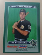 1994 Milwaukee Brewers Police Cards - Wisconsin Rapids Police Department