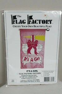 The Flag Factory IT'S A GIRL Pattern Uncut New 28" × 49" Style # 63897 Pink - Picture 1 of 2