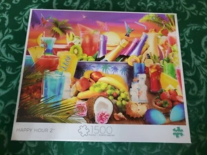 Buffalo Jigsaw Puzzle Happy Hour 2 1500 Pc Puzzle ALL COMPLETE  - Picture 1 of 2