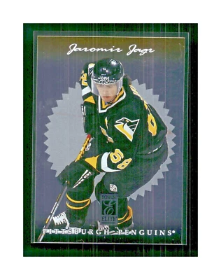 Tarjeta de hockey Donruss Elite Penguins 1996-97 #8 Jaromir Jagr Foto 1 de 4