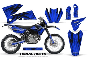 CREATORX GRAPHICS KIT FOR KTM 05-07 EXC/XC 05-06 SX TRIBAL BOLTS BLNP - Picture 1 of 1