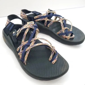 Chacos ZX/3 Strappy Sport Women's Size 7 Sandals Shoes Blue Orange White Hiking - Picture 1 of 9