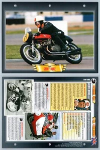 Geoff Duke - 1923 - Motorbike Sports - Atlas Motorbike Fact File Card - Picture 1 of 1