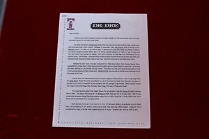 DR DRE Icon Rapper Death Row Records Biografie - 90er HIP HOP MEMORABILIA! - Bild 1 von 4