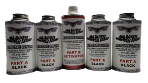 Xtreme BLACK Spray in Truck Bed Liner 1 Gallon Sprayable "SHAKE AND SHOOT" KIT - Picture 1 of 3