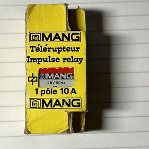 MANG IMPULSE RELAY, 1 POLE, 10AMP. NEW OLD STOCK. - Picture 1 of 8