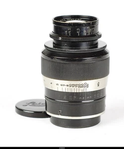 Leica 9cm F4 Fat Elmar Black Nickel L39 Lens No number Mint- - Picture 1 of 8