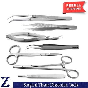 Medical Micro Scissors Surgical Tissue Dissection Removing Tweezers Forceps CE
