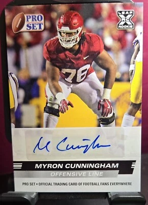 Myron Cunningham 2022 Leaf Pro Set RC Auto - Image 1 of 2