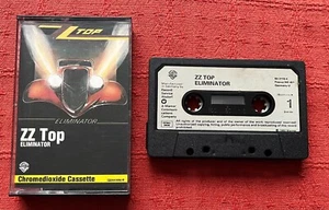 ZZ TOP - UK CASSETTE TAPE - ELIMINATOR - WITH PAPER LABELS - Picture 1 of 5