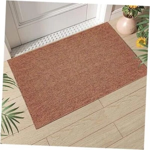 Small Rug Cotton Woven Rug 2 x 3 Feet Entryway Washable Area Rugs 2‘x 3‘ Tan - Picture 1 of 8