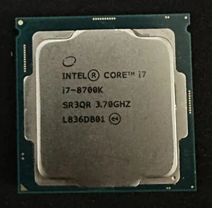 Intel Core i7-8700K SR3QR 6-core 3.70GHz 95W 13MB LGA-1151 CPU processor - Picture 1 of 1
