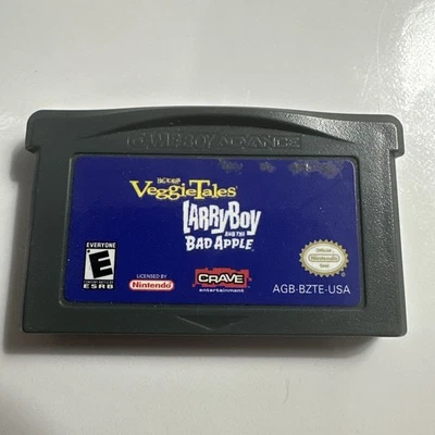 Larry Boy Bad Apple VeggieTales (Nintendo GameBoy Advance, GBA) Cart Only Tested - Image 1 of 2
