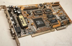 Rare VGA MediaBus ASUS PCI-AV264VT v1.2 (Mach64VT + Sound Blaster Vibra 16) 2 MB - Picture 1 of 20