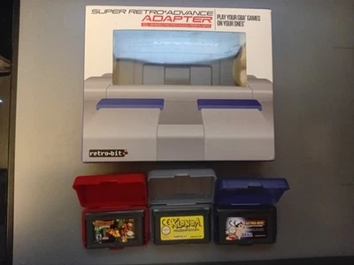 Super Retro Advance Adapter SNES to GBA + DK country, Klonoa empire, Astro Boy - Image 1 of 4
