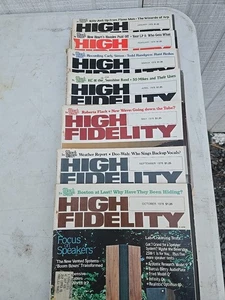 1978 High Fidelity Magazine Lot Of 7 - Picture 1 of 3