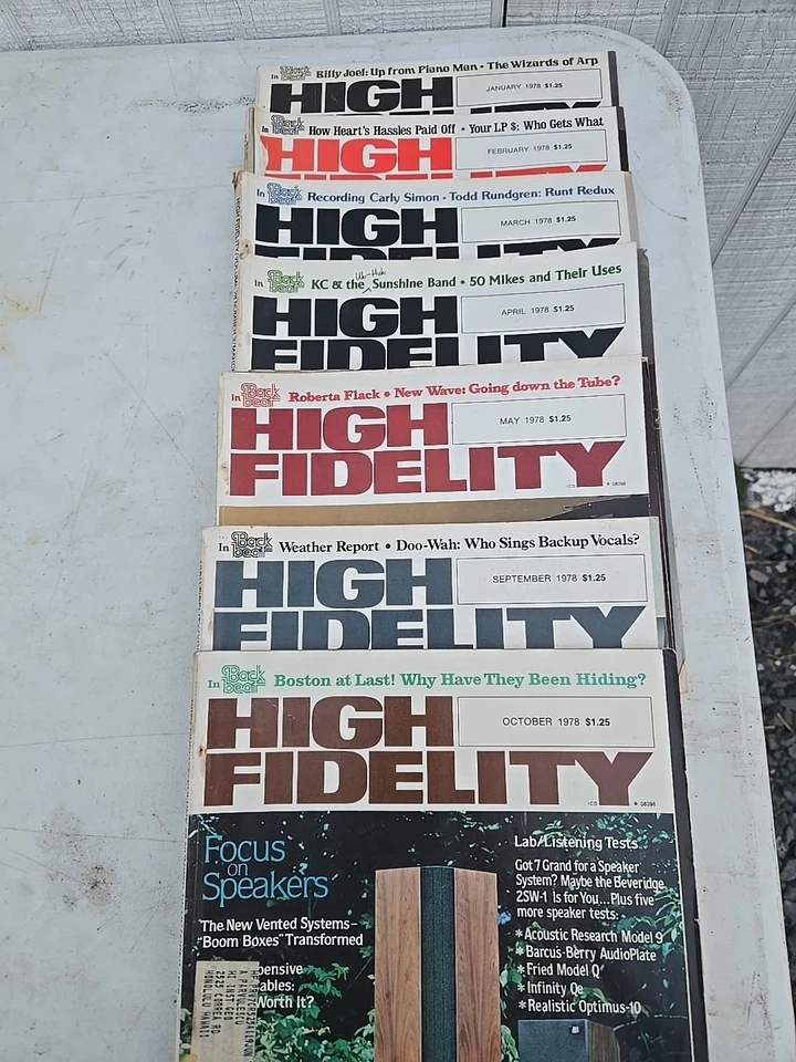  1978 High Fidelity Magazine  Lot Of 7 - Image 1 of 3