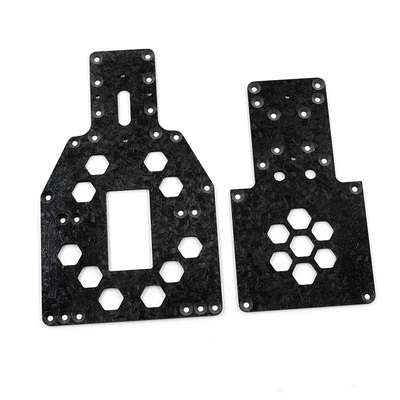 Yeah Racing KYFZ-017BK Graphite 2.5mm Chassis (Forged) for Kyosho Fazer D2 FZD2 - Image 1 of 4