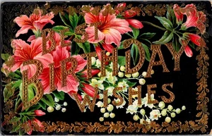 Postcard - Best Birthday Wishes - 1910 - Picture 1 of 2