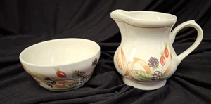 Vintage Milchkännchen & Schale - Churchill 'The Chartwell Collection England  - Bild 1 von 12