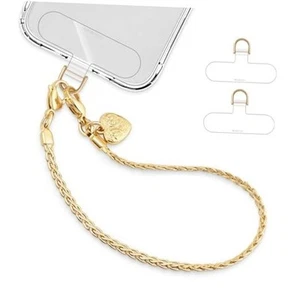 Bracelet Charm Téléphone avec Chaîne Téléphone Métal Bracelet iPhone Détachable Or - Photo 1 sur 7