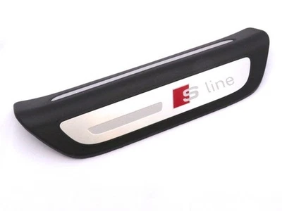 Genuine New AUDI S LINE REAR LEFT DOOR SILL SCUFF PLATE Q3 8U 2011-2018 Sline - Image 1 of 3