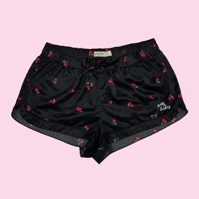 "Pantalones cortos para dormir Gilly Hicks estampados de cereza suaves sedosos cintura-27"" entrepierna- 2""" Foto 1 de 4
