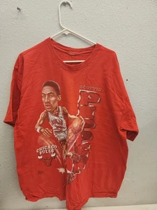 Vintage Scottie Pippen Chicago Bulls Tee Pro Player Size XL 👁 - Picture 1 of 14