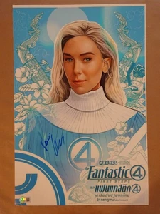 Signed Vanessa Kirby Autographed Fantastic 4 12"X18" Photo Beckett BAS COA - Picture 1 of 7