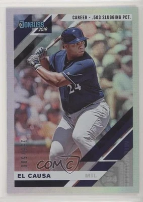 2019 Panini Donruss Variation Career Stat Line /500 Jesus Aguilar #166 - Image 1 of 2