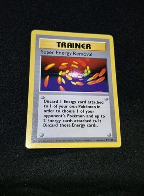 Pokemon - Base Set (Shadowless) Trainer Super Energy Removal 1999 - Image 1 of 2