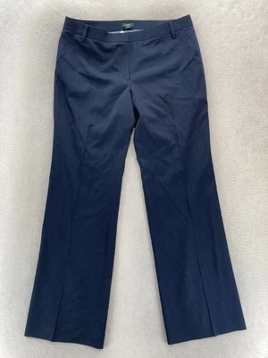 Vintage J.Crew Flared Leg Trouser Pants Women's 12 Blue Wool Low Rise Japan READ - Image 1 of 4