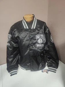 NWT NBA Brooklyn New York Nets Bomber Jacket Men's Size 2XL JH Design  - Picture 1 of 9