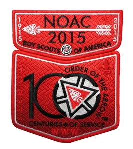 2015 NOAC 100th Anniversary Centuries of Service OA Patch Set - Stadri Emblems - Picture 1 of 1