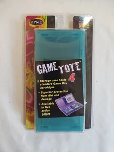 Vintage Teal Nyko Game Tote Game Boy Color Pocket 4 Cartridge Case. - Bild 1 von 2